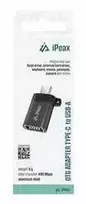 iPEAX ADAPTER OTG USB-C / USB-A (female) Juodas