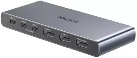 „Unitek 4K HDMI/USB-C“ jungiklis, 4 įėjimai, 1 išėjimas