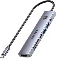 UNITEK USB-C 7-in-1 PD 100W HDMI 2.0 HUB WITH ON/OFF SWITCH