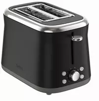 Skrudintuvas TEFAL Toaster | TT7208E0 Collection Retro | Power 850 W | Number of slots 2 | Housing material Nerūdijantis plienas | Juodas