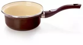 Orion emaliuota puodynė 14 cm, 620 ml, ruda