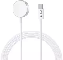 Tech Protect Magnetinis indukcinis įkroviklis Apple Watch USB-C 1.2m - baltas