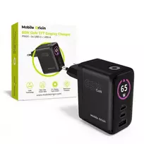 Įkroviklis Mobile Origin 65W GaN Ekranas Charger PW20 - 2x USB-C + USB-A