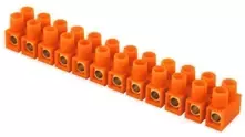 Duwi 34579 Gnybtų blokas 12 takelių 10.0mm2 oranžinis 34579