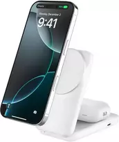Belkin „UltraCharge“ 25 W Qi2 magn. 2 viename „Lad.klappb.ws. WIZ038kqWH“