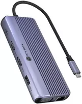 „Raidsonic Icy Box“ kelioninis dokas 12 viename, 3 vaizdo išvestys (2 HDMI + 1 VGA) | IB-DK4062-CPD