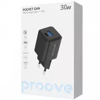 Įkroviklis jungiama į tinklą Proove Silicone Power 2 30W juodas (Type-C + USB)