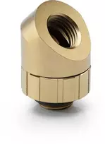 Bitspower Artemis 45 Degree Fitting – rotatable, stardust auksinis
