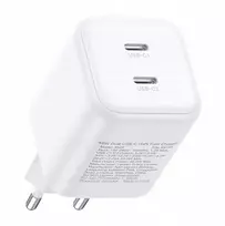 Įkroviklis Ugreen GaN 45W 2xUSB-C - balta
