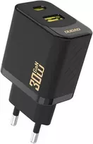Dudao A27TEU PD 30W GaN USB-A USB-C Wall Charger - Juodas
