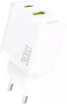 Dudao A27TEU PD 30W GaN USB-A USB-C sieninis įkroviklis - Baltas