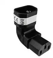 Premiumcord Vertikalus kampinis adapteris IEC C13 į IEC C14, įtampa 230 V, 10 A