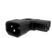 Premiumcord Kampinis adapteris IEC C13 į IEC C14, šoninė įtampa 230 V, 10 A
