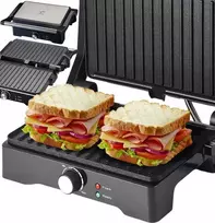 Elektrinis grilis–sumuštinių keptuvas PANINI, atverčiamas 180°, galingas