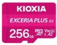 Karta „Kioxia“ 256GB UHS-I U1 Micro SD atminties kortelė su adapteriu
