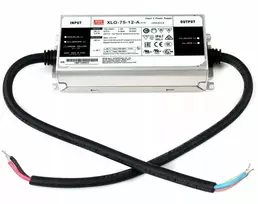 Impulsinis maitinimo šaltinis LED 60W 12V 5A IP67, dimeriuojamas, Mean well XLG-75-12-A