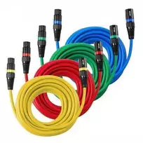 Vevor 7,62 m XLR mikrofono kabeliai, 4 vnt