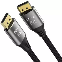 PremiumCord DisplayPort 1.4 connection cable 32.4Gbit/s, 8K resolution, metal and auksinis-plated connectors, 1.5m
