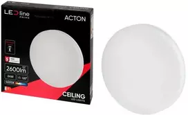 Led Line Prime LED šviestuvas, paviršinis, ACTON 24W 2600lm 4000K IP54 apvalus su judesio jutikliu