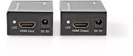 Nedis HDMI kabelių sujungimo/signalo stiprinimo modulis (iki 50m) Cat6 1 kabeliu