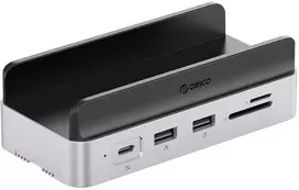 „Orico MiniDock 10-in-1“ prijungimo stotelė su SSD kietojo disko lizdu – „Sidabrinis“