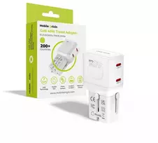 Įkroviklis Mobile Origin 45W Travel Adapteris, EU/US/UK/AU PW26, baltas