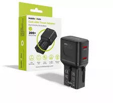 Įkroviklis Mobile Origin 45W Travel Adapteris, EU/US/UK/AU PW26, juodas
