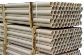 Ecopipes Vamzdis šiltnamio rėmui konstruoti D50mm L5.5m plastikinis/baltas