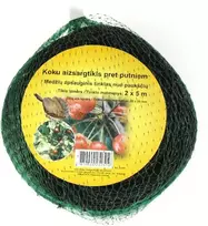 Apsauginis tinklas nuo paukščių 2x5m/25x25mm žalias/juodas/ 20g/m2