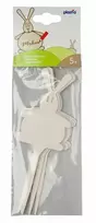 Plastia Užrašų plokštelės augalams ženklinti Zuikis L17.5cm/5vnt. plastik./kreminės sp.