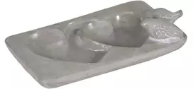 Sodo dekoras-paukščių vonelė Širdelės Mega Collections 28x18x3.5cm keraminis