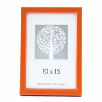 Nuotraukų rėmelis Plastikinis fotorėmelis 10x15cm oranžinis