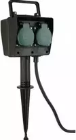 Į žemę įsmeigiamas 2-vietis elektros lizdas DUWI 1.4m IP44