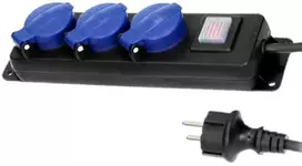 Ilgintuvas su įžeminimu ir jungikliu IP44 3-viet./3m/3x1.5mm2 H05RR-F