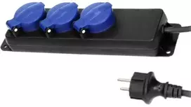 Ilgintuvas su įžeminimu IP44 3-viet./5m/3x1.5mm2 H05RR-F