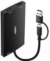 Adapteris - LINDY USB Tipo A/C į Dviejų HDMI 4K60 Keitiklį 100W