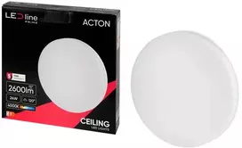 Swede Led Line Prime LED šviestuvas, paviršinis, ACTON 24W 2600lm 4000K IP54 apvalus
