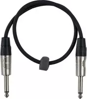 Fuj:tech 6,3 mm TS uros – 6,3 mm TS uros instrumenttikaapeli, 1 m, musta