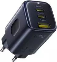 Baseus Sieninis įkroviklis PicoGo AE11 67W USB-A + 2xUSB-C QC PD, juodas