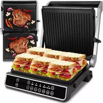 Maltec Didelis sumuštinių kepimo grilis, elektrinis sulankstomas skrudintuvas, „Panini“, 2500 W
