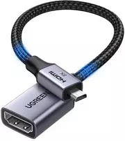 Kabelis/adapteris HDMI lizdas - micro HDMI kištukas 20cm 8K@60Hz HD182 UGREEN