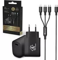 Extralink Smart Life SET03 | 3 viename laidas + įkroviklis | 12 W, 120 cm / 20 W PD3.0 5V / 3A 9V / 2.2A 12V 1.67A (juoda)