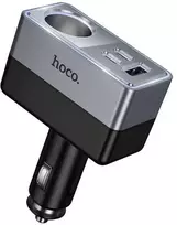 Car charger Hoco 1xUSB A + 2xUSB C+1x cigarette lighter jungtys PD QC3.0 max 165W/24V Z65A juodas