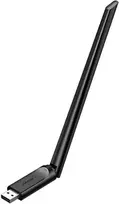 Ugreen Wi-Fi USB-A adapteris 2.4GHz 287Mbit/s + 5GHz 600Mbit/s su išorine antena 6dBi, juodas