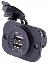 Carmotion Lizdas įkrovimui įmontuojamas 2xUSB 3.1A 12/24V 1vnt