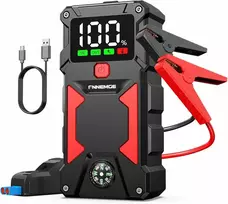 FNNEMGE FG601 2500A automobilio užvedimo starteris, 24800 mAh, 12 V, su LED ekranu