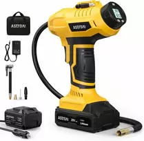 AstroAI belaidis automobilinis oro kompresorius, 20 V, 160 PSI, su akumuliatoriumi ir LED