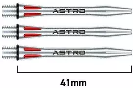 Smiginio strėlyčių koteliai Winmau Astro Aliuminio Shafts Raudona Medium