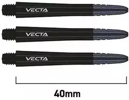 Smiginio strėlyčių koteliai Winmau Vecta Shafts Medium Juodas
