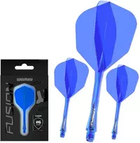 Smiginio strėlyčių integruota kotelio ir sparnelio sistema Winmau Fusion Integrated Flight Shaft 6 Intermediate Mėlyna